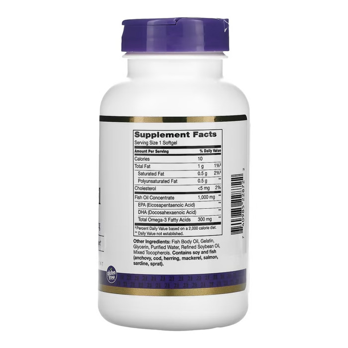 Fish Oil 1000 mg - 120 softgels — офіційна ціна та характеристики