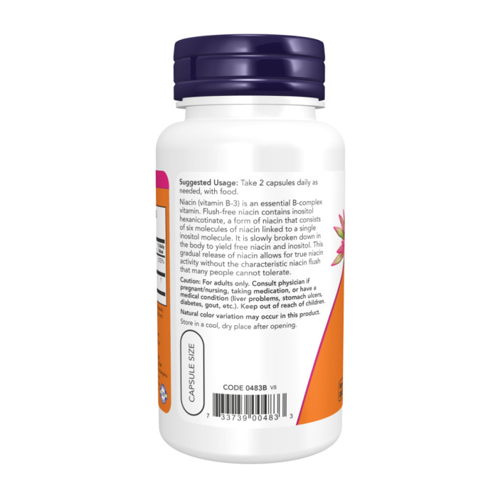 Flush-Free Niacin 250mg - 180 vcaps — офіційна ціна та характеристики