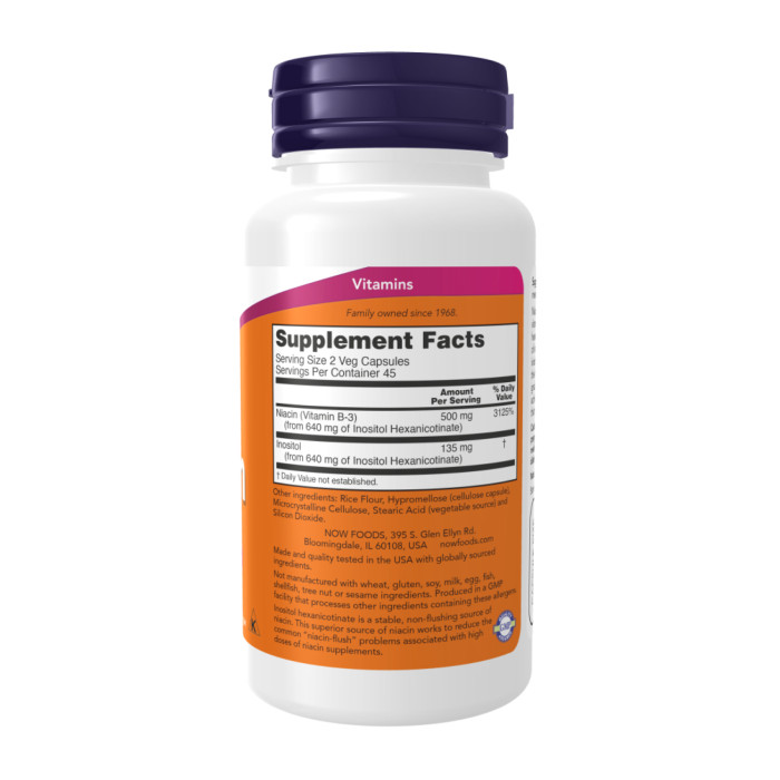 Flush-Free Niacin 250mg - 180 vcaps — офіційна ціна та характеристики
