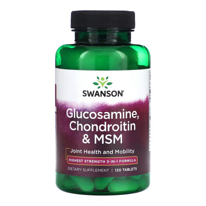 Glucosamine, Chondroitin & Msm Highest Strength3-in-1 Formula - 120 tabs — офіційна ціна та характеристики