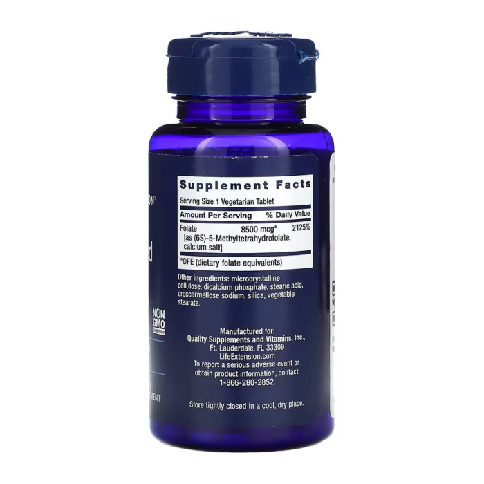 High Potency Optimized Folate 8500 mcg DFE - 30 tabs — офіційна ціна та характеристики