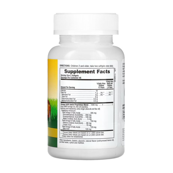 Kids Omega 3 6 9 - 90 softgels (До 11.26)