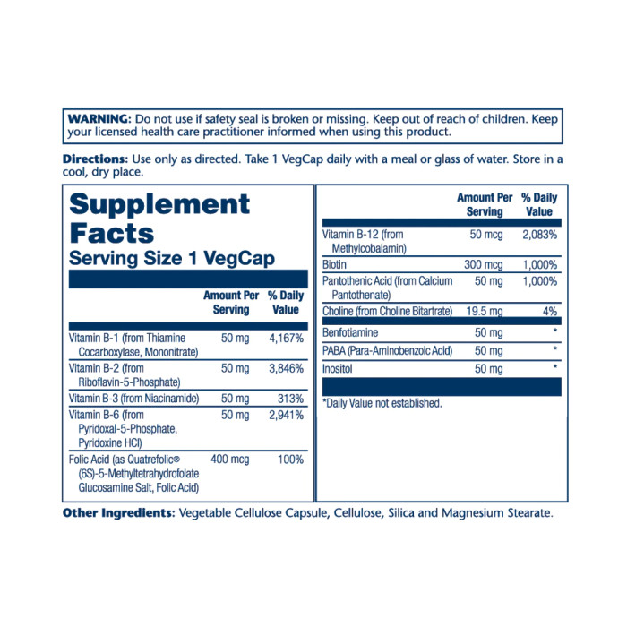 Methyl B-Complex 50mg - 60 vcaps — офіційна ціна та характеристики