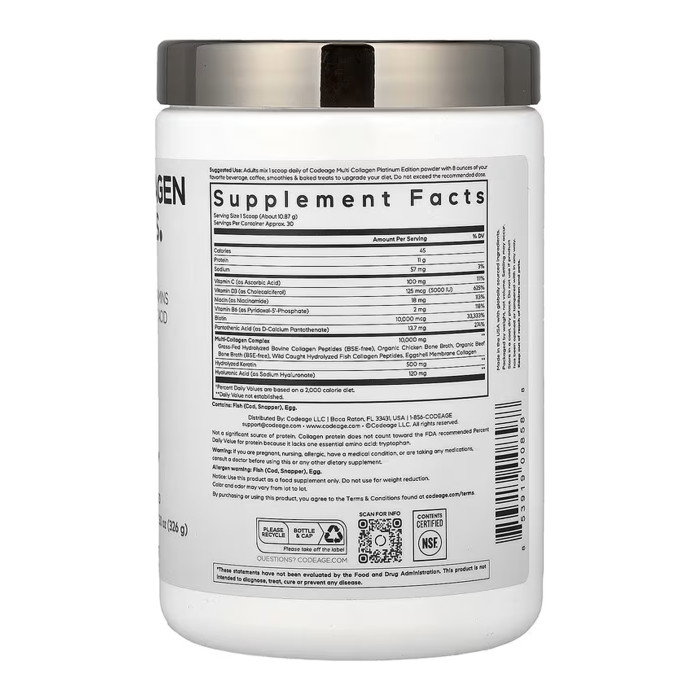 Multi Collagen Protein Powder Platinum - 326g