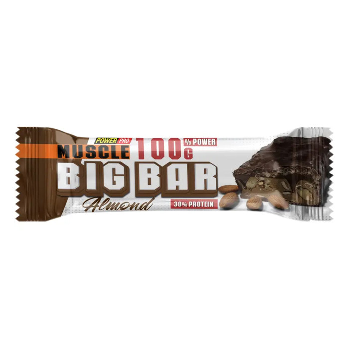 Muscle Big Bar 30% - 10x100g Almond — офіційна ціна та характеристики