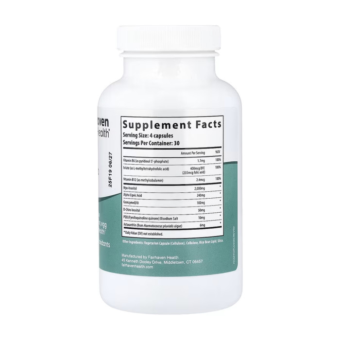 PQQ + Myo + D-Chiro Inositol Plus - 120 caps — офіційна ціна та характеристики