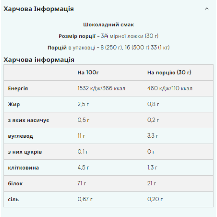 Vegan Blend - 1000g Chocolate — офіційна ціна та характеристики