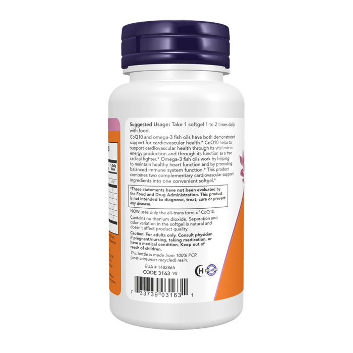 CoQ10 60mg + Fish Oil - 120 sgels — офіційна ціна та характеристики