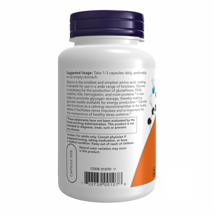 Glycine 1000mg - 100 vcaps — офіційна ціна та характеристики