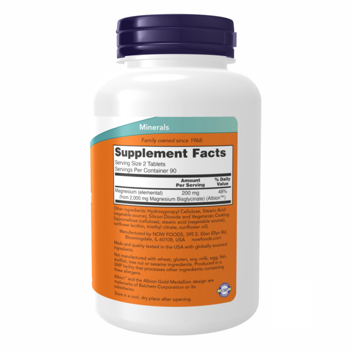 Magnesium Glycinate - 180 tabs — офіційна ціна та характеристики