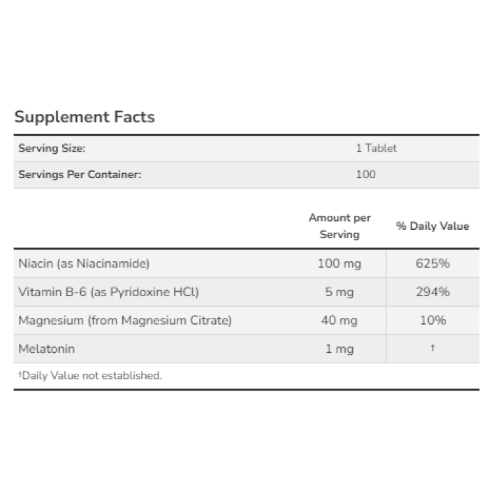 Melatonin 1 mg - 100 tabs — офіційна ціна та характеристики