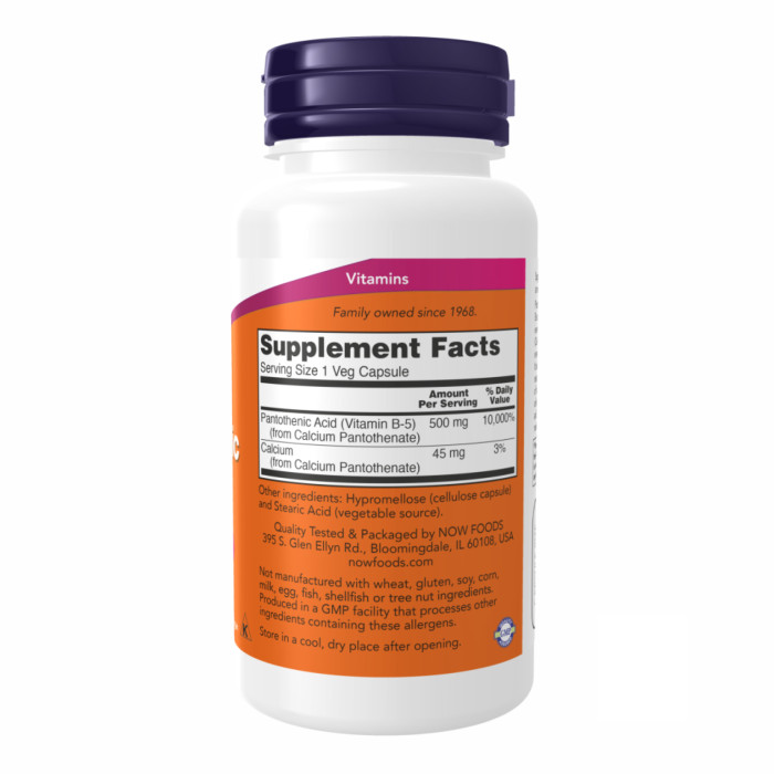 PANTOTHENIC ACID 500mg - 100 vcaps — офіційна ціна та характеристики