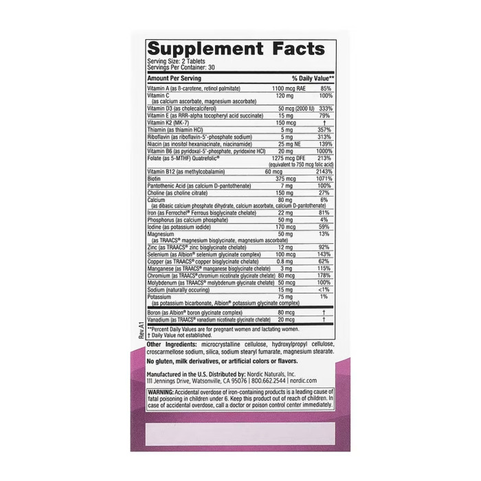 Prenatal Multivitamin - 60 tabs — офіційна ціна та характеристики