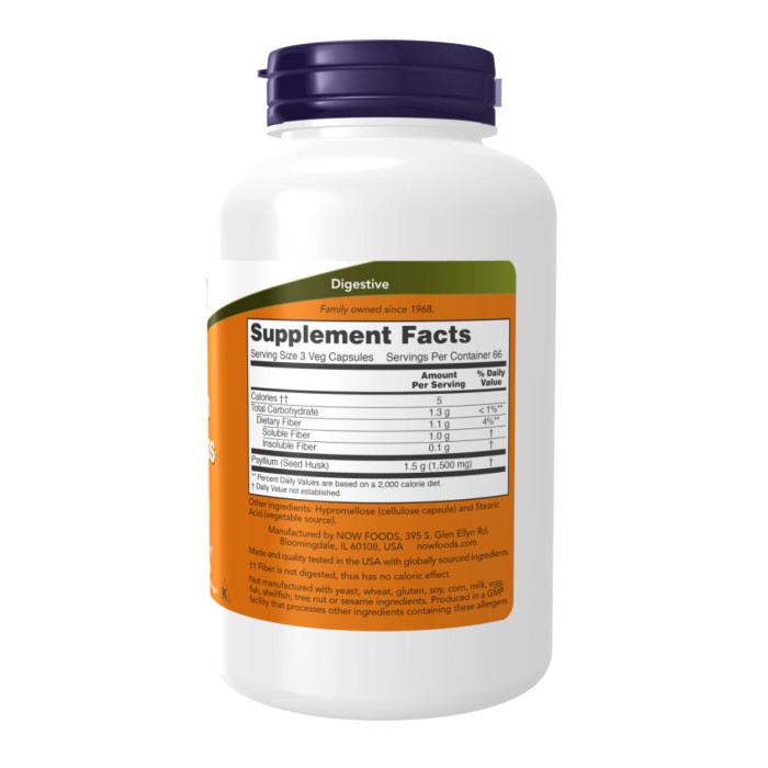 Psyllium Husk Caps 500 mg - 500 vcaps — офіційна ціна та характеристики
