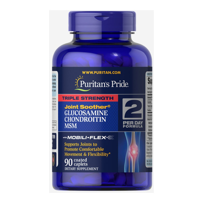 Glucosamine Chondroitin MSM Triple Strength - 90 caplets — офіційна ціна та характеристики