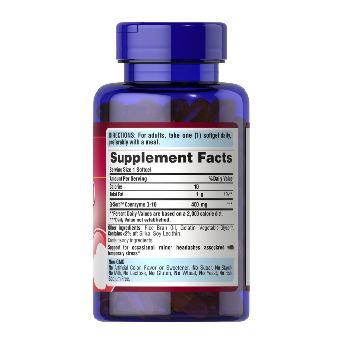 Q-SORB™ CO Q-10 400 mg - 60 Rapid Release Softgels — офіційна ціна та характеристики