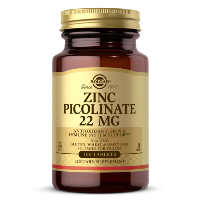 Zinc Picolinate 22 mg - 100 tab — офіційна ціна та характеристики