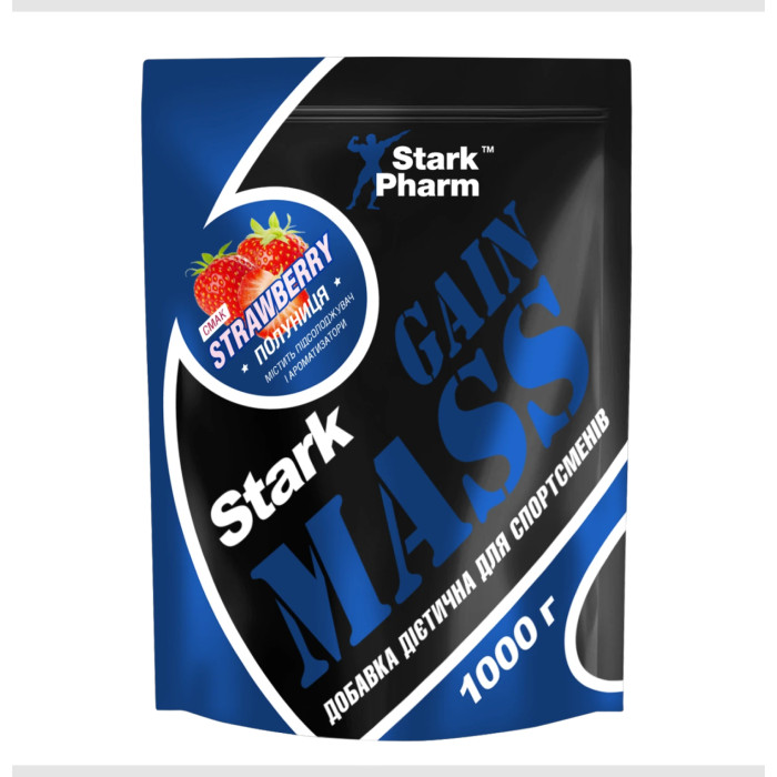 Stark Gain Mass Ostrowia Whey - 1000g Strawberry — офіційна ціна та характеристики