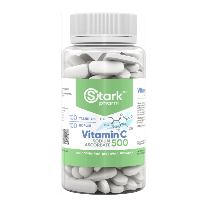 Stark Vitamin C Sodium Ascorbate 500mg - 100 tabs — офіційна ціна та характеристики