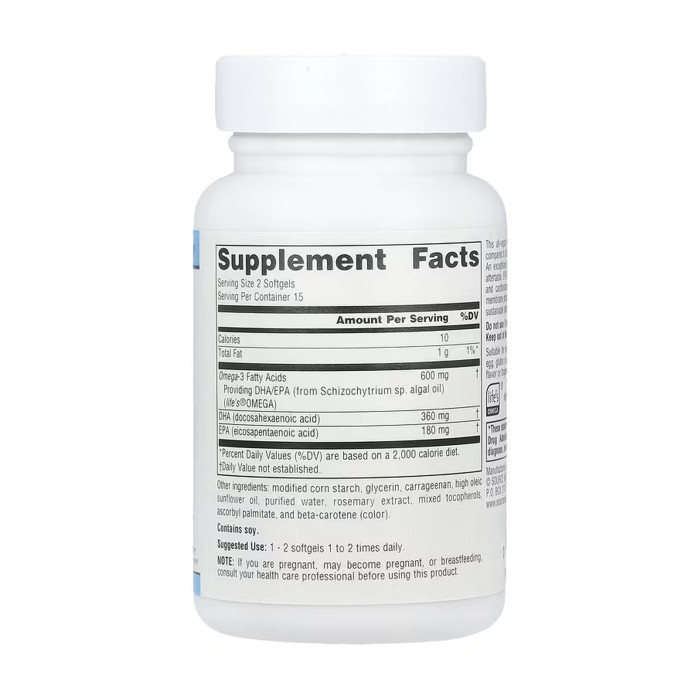Vegan Omega-3s EPA-DHA 300 mg - 30 softgels — офіційна ціна та характеристики