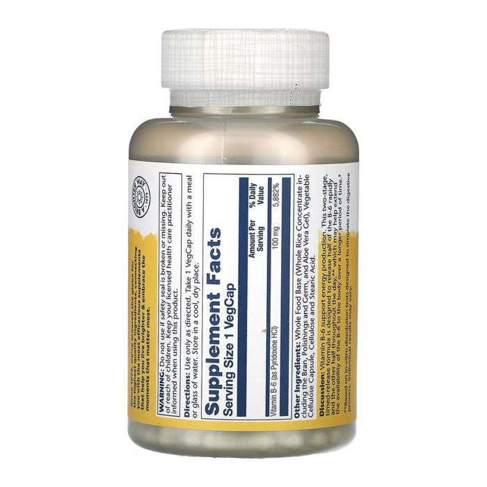 Vitamin B-6 100mg - 120 vcaps — офіційна ціна та характеристики