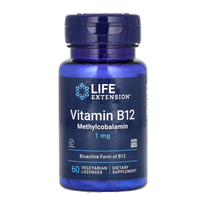 Vitamin B12 Methylcobalamin 1 mg - 60 vcaps — офіційна ціна та характеристики