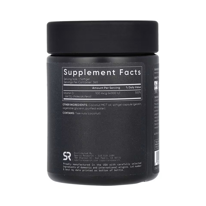 Vitamin D3 4000IU - 360 softgels — офіційна ціна та характеристики