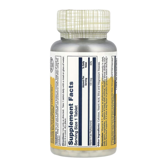 Vitamin K-1 100mcg - 100 tabs