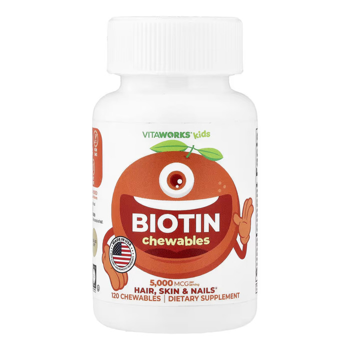 VitaWorks Kids Biotin - 120 сhewables — офіційна ціна та характеристики