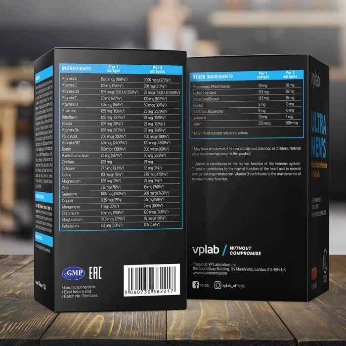 Ultra Men's Multivitamin - 90 softgels — офіційна ціна та характеристики