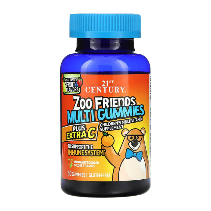 Zoo Friends Multi Gummies Plus Extra C - 60 gummies — офіційна ціна та характеристики