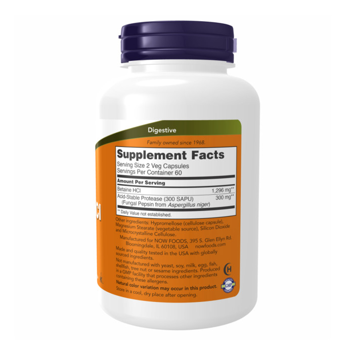 Betaine HCI 648mg - 120vcaps — офіційна ціна та характеристики