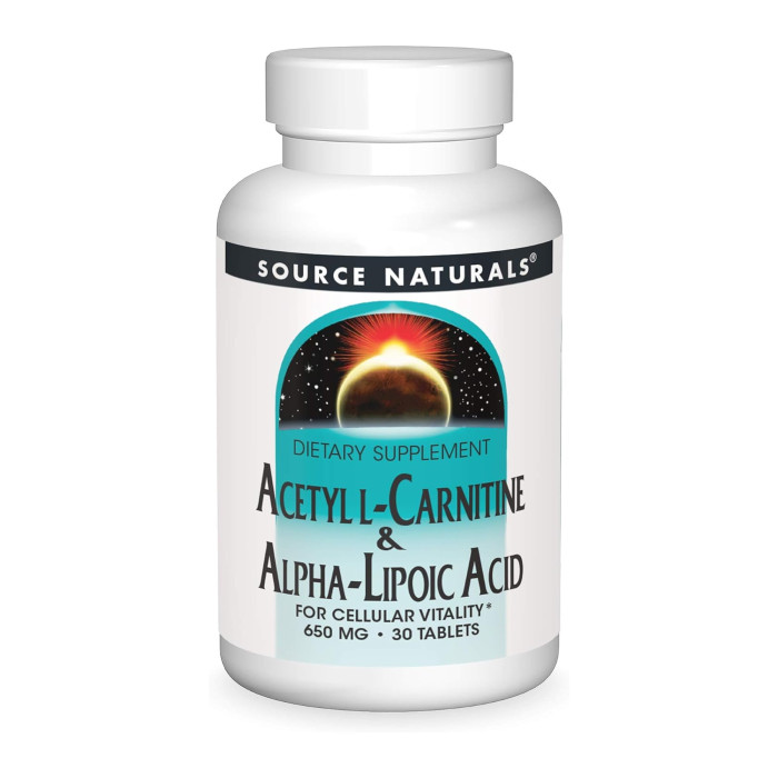 Acetyl L-Carnitine & Alpha-Lipoic Acid 650 mg - 30 tabs — офіційна ціна та характеристики