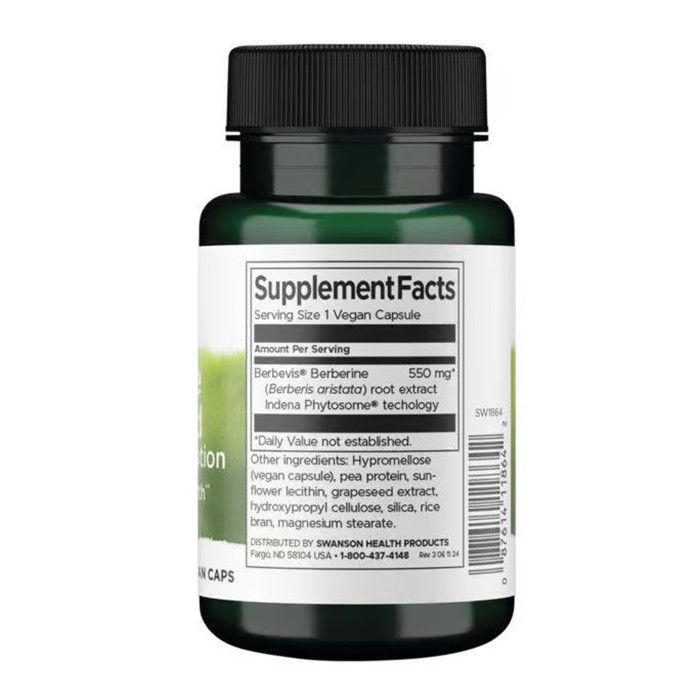 Berberine Advanced Enhanced Absorption - 30 vcaps — офіційна ціна та характеристики