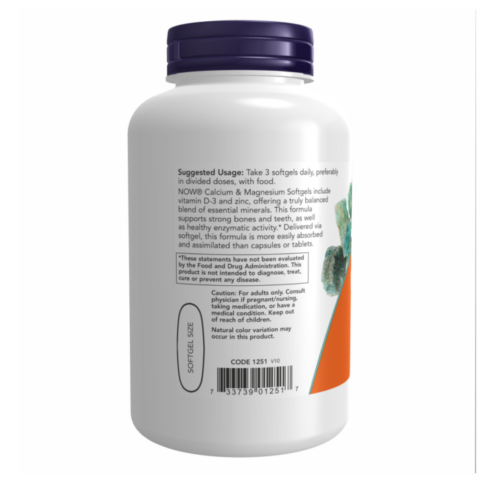 Calcium-Magnesium+D - 240 sgels — офіційна ціна та характеристики