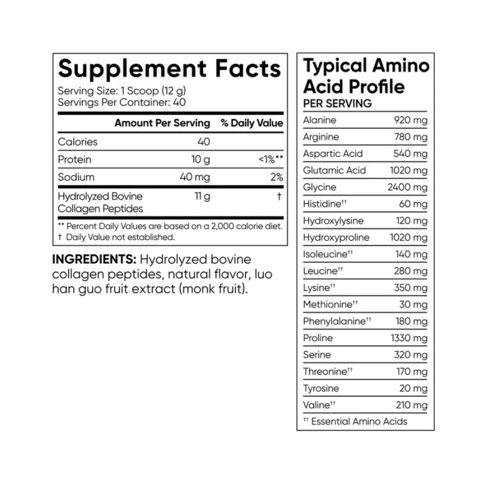Collagen Peptides - 480g Vanilla Bean — офіційна ціна та характеристики