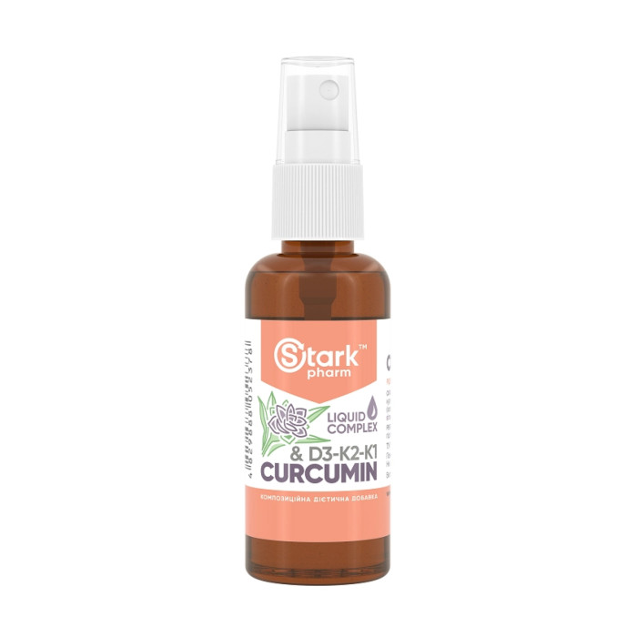 Curcumin & D3-K2-K1 Liquid Extract - 50ml — офіційна ціна та характеристики