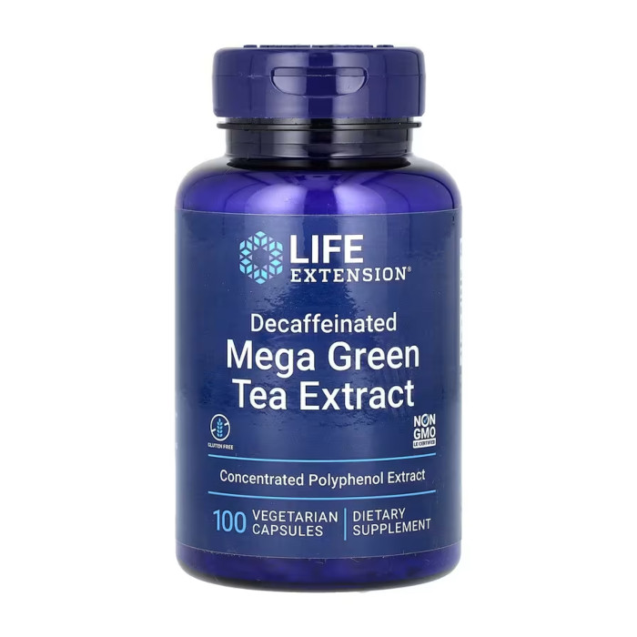 Decaffeinated Mega Green Tea Extract - 100 vcaps — офіційна ціна та характеристики
