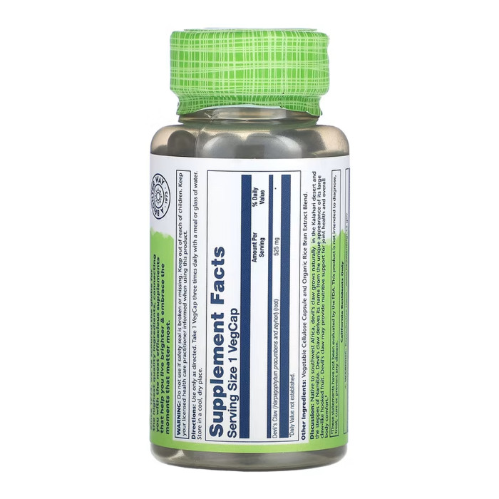 Devil's Claw Root 525mg - 100 vcaps — офіційна ціна та характеристики