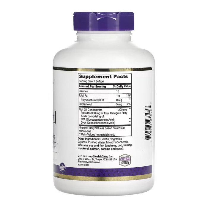 Fish Oil 1200 mg - 140 softgels — офіційна ціна та характеристики