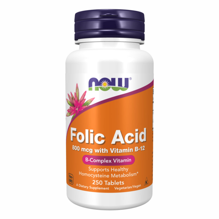 Folic Acid 800mcg - 250 tabs — офіційна ціна та характеристики