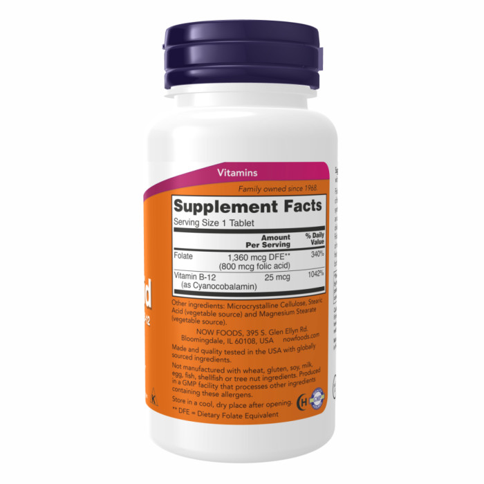 Folic Acid 800mcg - 250 tabs — офіційна ціна та характеристики