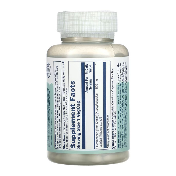 Glucomannan Rhizome Extract 600mg - 100 vcaps