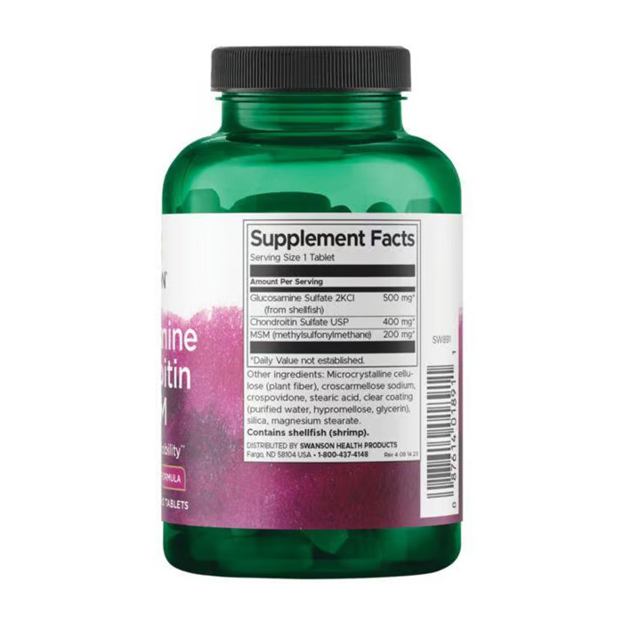 Glucosamine Chondroitin & Msm - Higher Strength - 120 tabs — офіційна ціна та характеристики