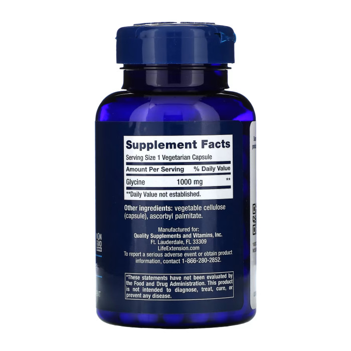 Glycine 1000 mg - 100 vcaps — офіційна ціна та характеристики
