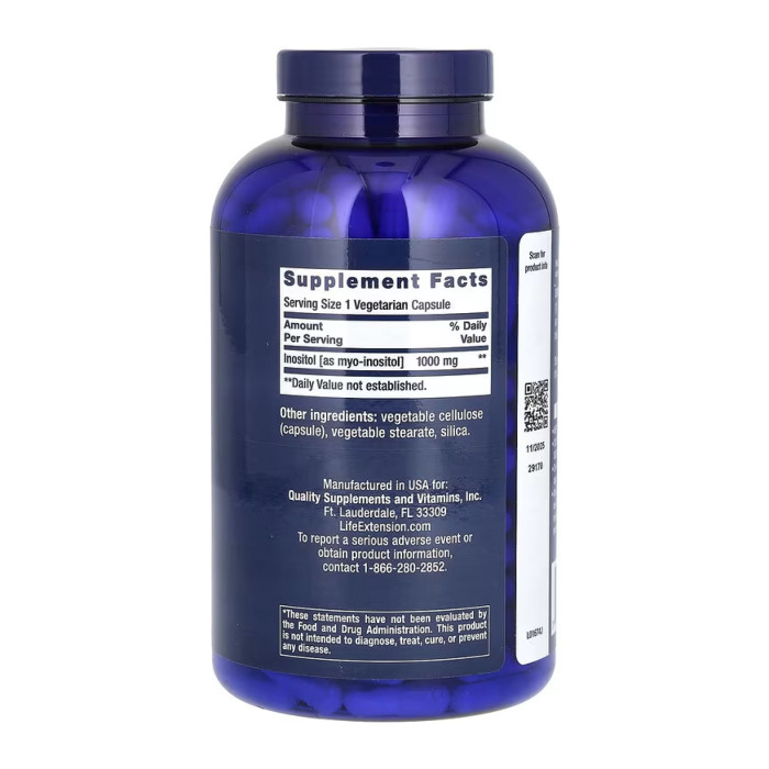 Inositol 1000mg - 360 vcaps — офіційна ціна та характеристики