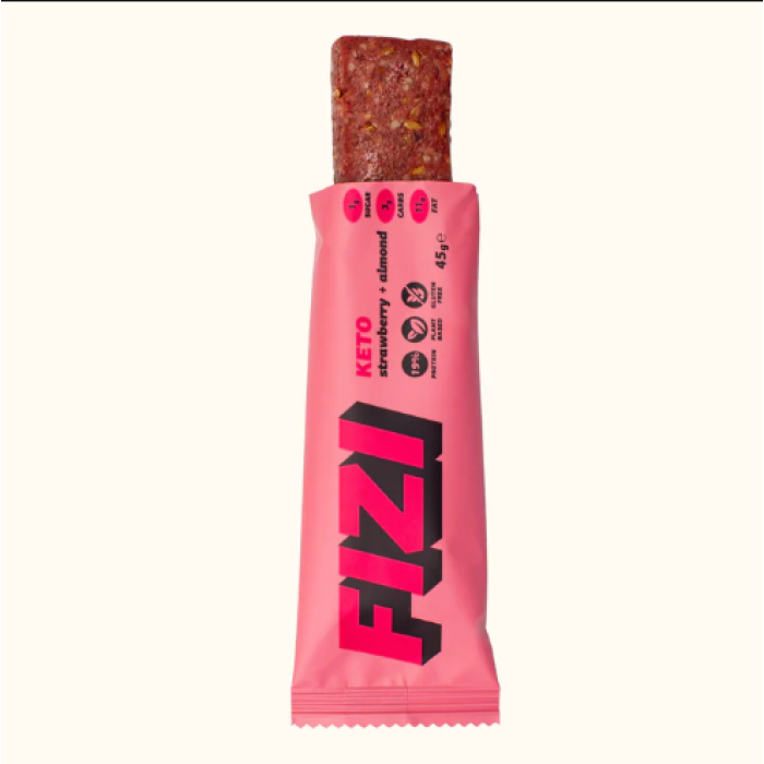 KETO Protein Bar - 10x45g Strawberry + Almond (Пошкоджена упаковка)