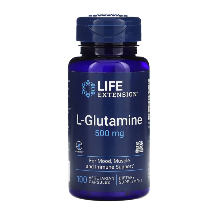 L-Glutamine 500 mg - 100 vcaps — офіційна ціна та характеристики