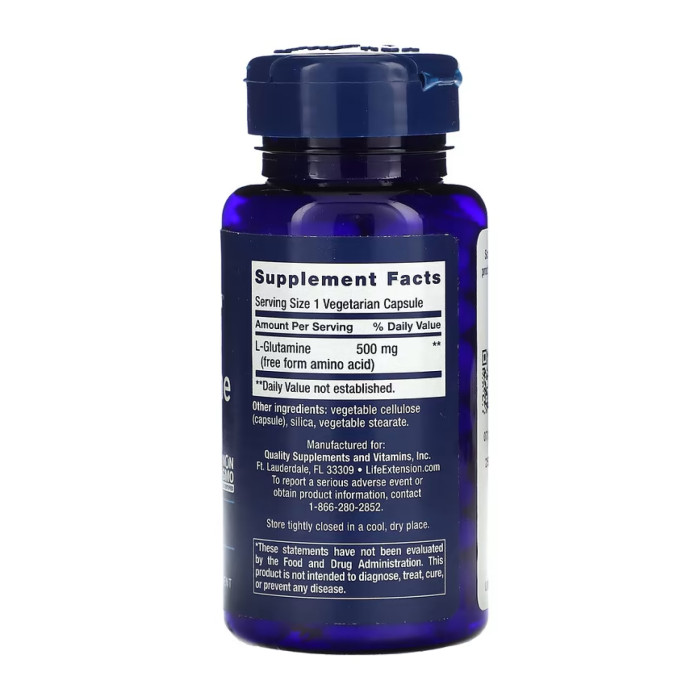 L-Glutamine 500 mg - 100 vcaps — офіційна ціна та характеристики