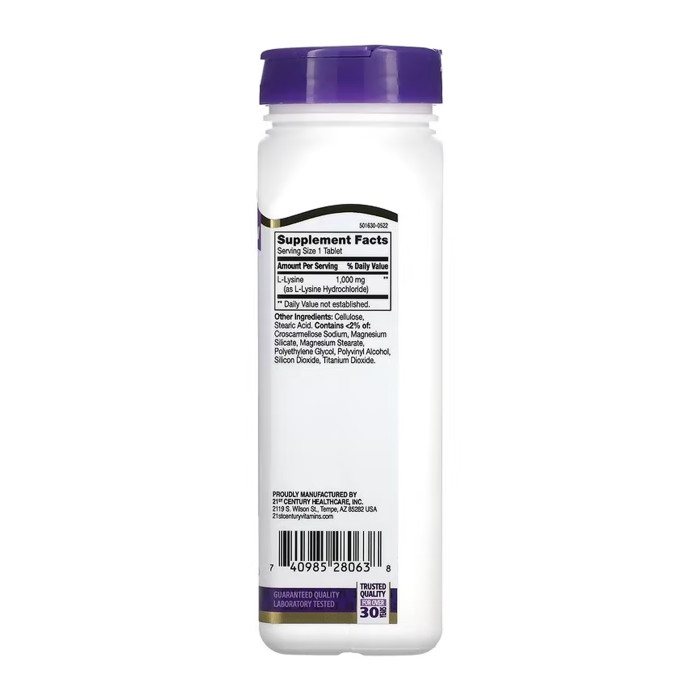L-Lysine 1000 mg - 90 tabs — офіційна ціна та характеристики